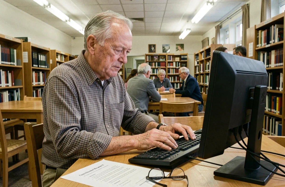 Senior consultant un guide de récupération de mot de passe Connect Marseille dans une bibliothèque municipale
